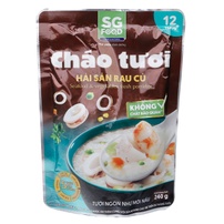 Cháo tươi Sài Gòn Food vị hải sản rau củ 240g cho bé 12M+