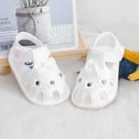 Dép Sandal tập đi KidsPlaza đính hoa 24K-S01(Trắng)