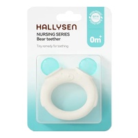 Gặm nướu Silicon hình gấu Hallysen cho bé 0+ (Màu ngẫu nhiên)