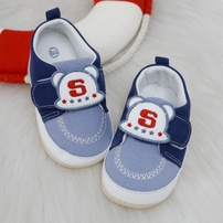 Giày tập đi bé trai KidsPlaza thêu mũ S 25K-SH04 (Xanh) 