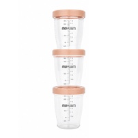 Hộp trữ thức ăn Tritan Moyuum Premium 240ml - 3 chiếc (Cam)