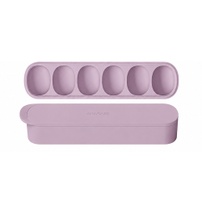 Khay trữ thức ăn dặm Moyuum dạng tròn 6 ngăn (Tím)