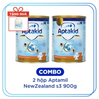 Combo 2 hộp sữa Aptamil NewZealand số 3 900g tặng giặt xả Dnee 3000ml