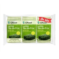 Lá kim tẩm dầu ô liu O'Food gói 5g (lốc 3)