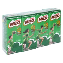 Lốc 4 hộp sữa Milo Active Go 180ml cho bé trên 6 tuổi