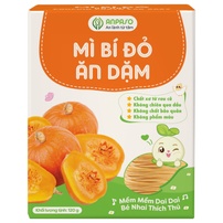 Mì ăn dặm bí đỏ nguyên chất Anpaso 120g