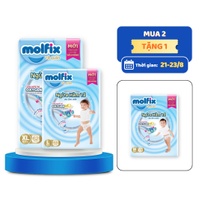 [Combo Mua 2 Bịch Tặng 1] Bỉm quần Molfix Oxygen Ultra M/L/XL/XXL