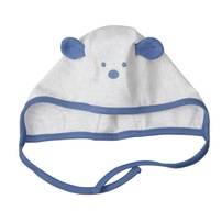 Mũ buộc dây cho bé KidsPlaza ct nhung  ND25D (Xám)