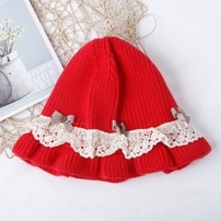 Mũ len KidsPlaza đính nơ 25K-B05 (Đỏ)