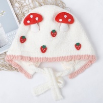 Mũ len KidsPlaza gắn dâu tây 25K-B04 (Trắng)