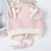 Mũ len KidsPlaza sừng tuần lộc 25K-B08 (Hồng)