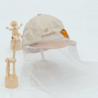 Mũ lưỡi trai phủ voan Kidsplaza pumpkin DN26 (Be)