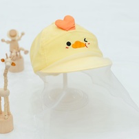 Mũ lưỡi trai phủ voan Kidsplaza thêu vịt DN26 (Vàng)