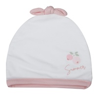 Mũ sơ sinh KidsPlaza Otis gắn nơ ND26H (Trắng hồng)