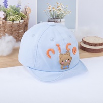 Mũ thời trang Kids Plaza lưỡi trai in gấu Nice 23K-H10 (Xanh nhạt)