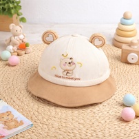 Mũ vành cho bé KidsPlaza gấu 2 tai 26K-H14 50 (Nâu be)