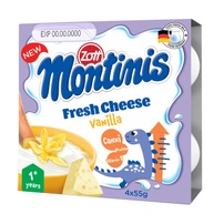 Phô mai tươi Montinis vị Vani 4x55g