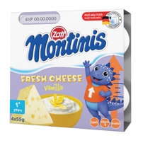 Phô mai tươi Montinis vị Vani 4x55g