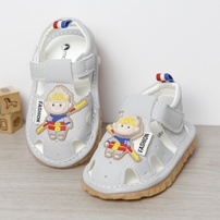 Dép sandal tập đi kèn Mamago 25MS5 gắn Monkey (Xám) 