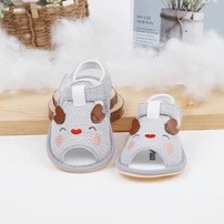 Dép sandal tập đi KidsPlaza 23K-15 gà cute (Ghi)
