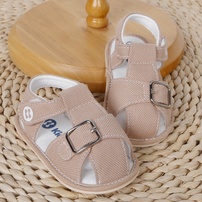 Dép sandal tập đi KidsPlaza kem belt 26K-S01 (Nâu)