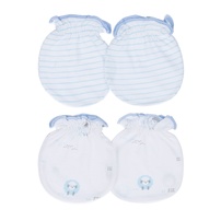 Set  2 bao tay sơ sinh thun KidsPlaza BA21 (Xanh Dương)