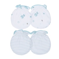 Set  2 bao tay sơ sinh thun KidsPlaza BA21 (Xanh Ngọc)