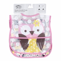Set 2 yếm ăn dặm có máng nhựa MC- hình Cú Mèo