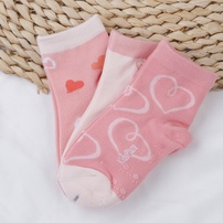 Set 3 tất bé gái KidsPlaza trái tim 3-5Y BH25D (Hồng)