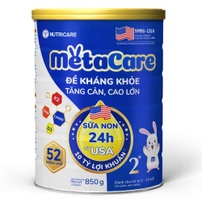 Sữa bột Metacare 2+ 850g dành cho bé từ 2-10 tuổi (Xanh)