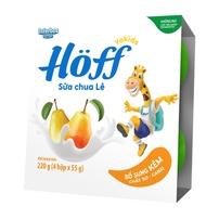 Sữa chua hoa quả Hoff vị lê 4x55g