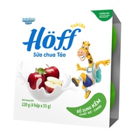 Sữa chua hoa quả Hoff vị táo 4x55g