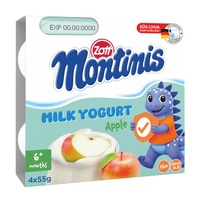 Sữa chua Zott Montinis vị táo 4*55g