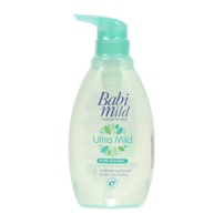 Sữa tắm gội trẻ em Babi Mild - Pure Natural 400ml (Xanh)
