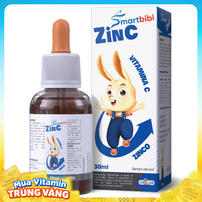 Smartbibi ZINC Bổ sung Kẽm, Vitamin C 30ml (0M+)