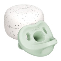Ty ngậm silicone Moyuum kèm hộp Stage 2 (Xanh)