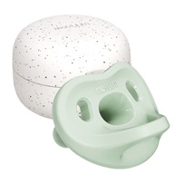 Ty ngậm silicone Moyuum kèm hộp Stage 3 (Xanh) cho bé 6M+
