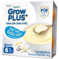 Váng sữa Nutifood GrowPLUS vị vani 4x55g
