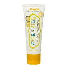 Kem đánh răng Jack Jill hương vị chuối 50g cho bé trên 6 tháng tuổi