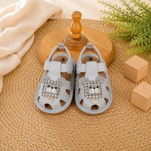 Dép sandal tập đi kèn Mamago 26MS10 gấu cute (Xanh)
