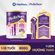 Sữa PediaSure BA 800g ít ngọt cho bé 1-10 tuổi (hương vani)