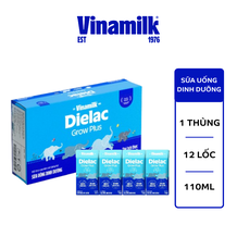 Sữa uống dinh dưỡng Dielac Grow Plus New 4x110ml (Thùng 12 lốc)