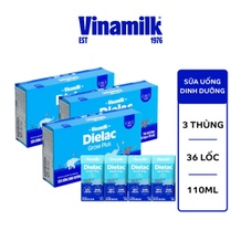 Sữa uống dinh dưỡng Dielac Grow Plus New 4x110ml (Thùng 36 lốc)