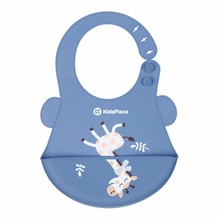 Yếm ăn silicone cho bé KidsPlaza 6903 (Xanh)