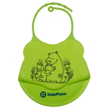 Yếm ăn silicon cho bé KidsPlaza BIB006 (Xanh lá)
