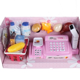Đồ chơi máy tính tiền siêu thị màu hồng cho bé CY.888