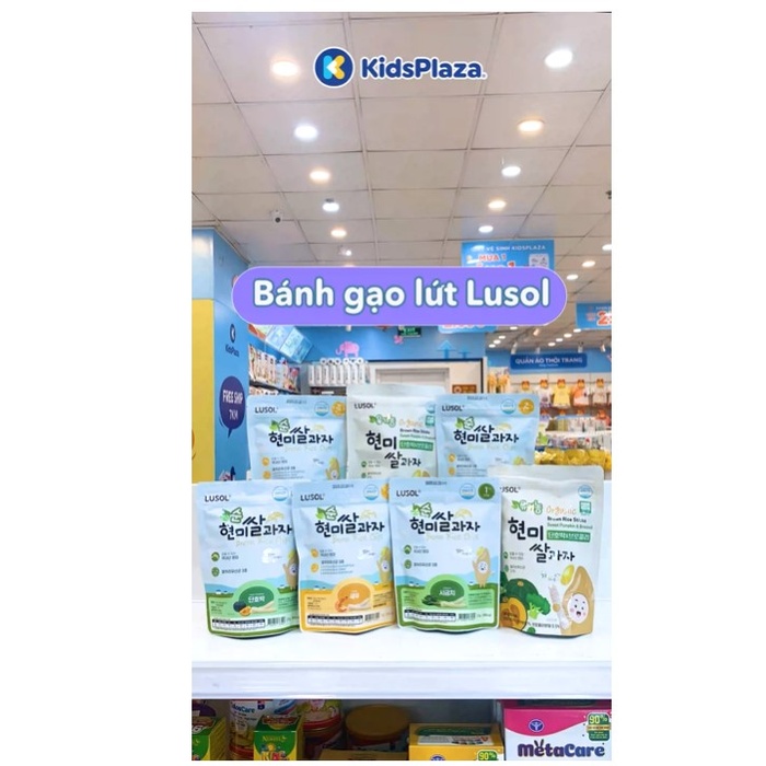 Bánh gạo lứt Lusol hình que vị phomai, việt quất 30g - video