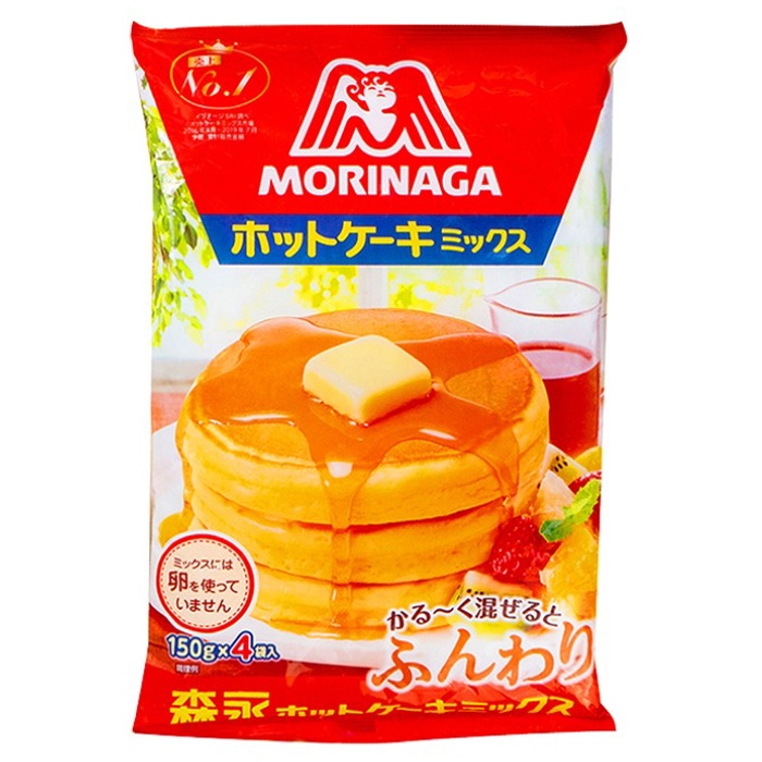 BỘT LÀM BÁNH PANCAKE MORINAGA 600G GIÚP LÀM BÁNH NHANH CHÓNG MỀM MỊN PHÙ HỢP CẢ NGƯỜI LỚN VÀ TRẺ NHỎ