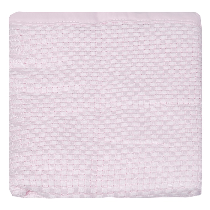 Chăn lưới sợi tre KidsPlaza Bonne Nuit BB01 (Màu hồng)mặt trái