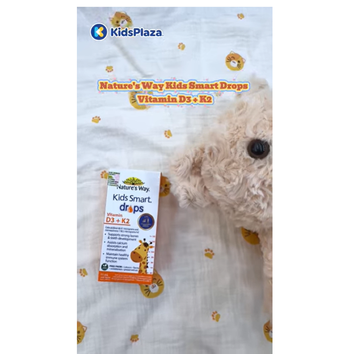 Thực phẩm bảo vệ sức khỏe Nature's Way Kids Smart Drops Vitamin D3 + K2 - video